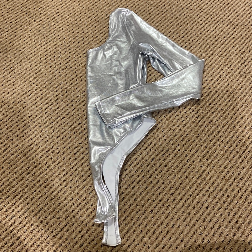 Womens metallic bodysuit